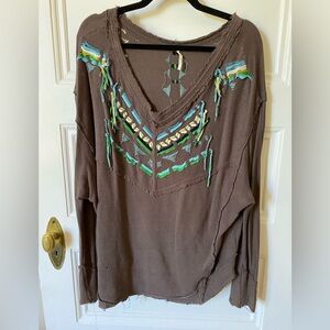 🌻Slouchy Thermal Top